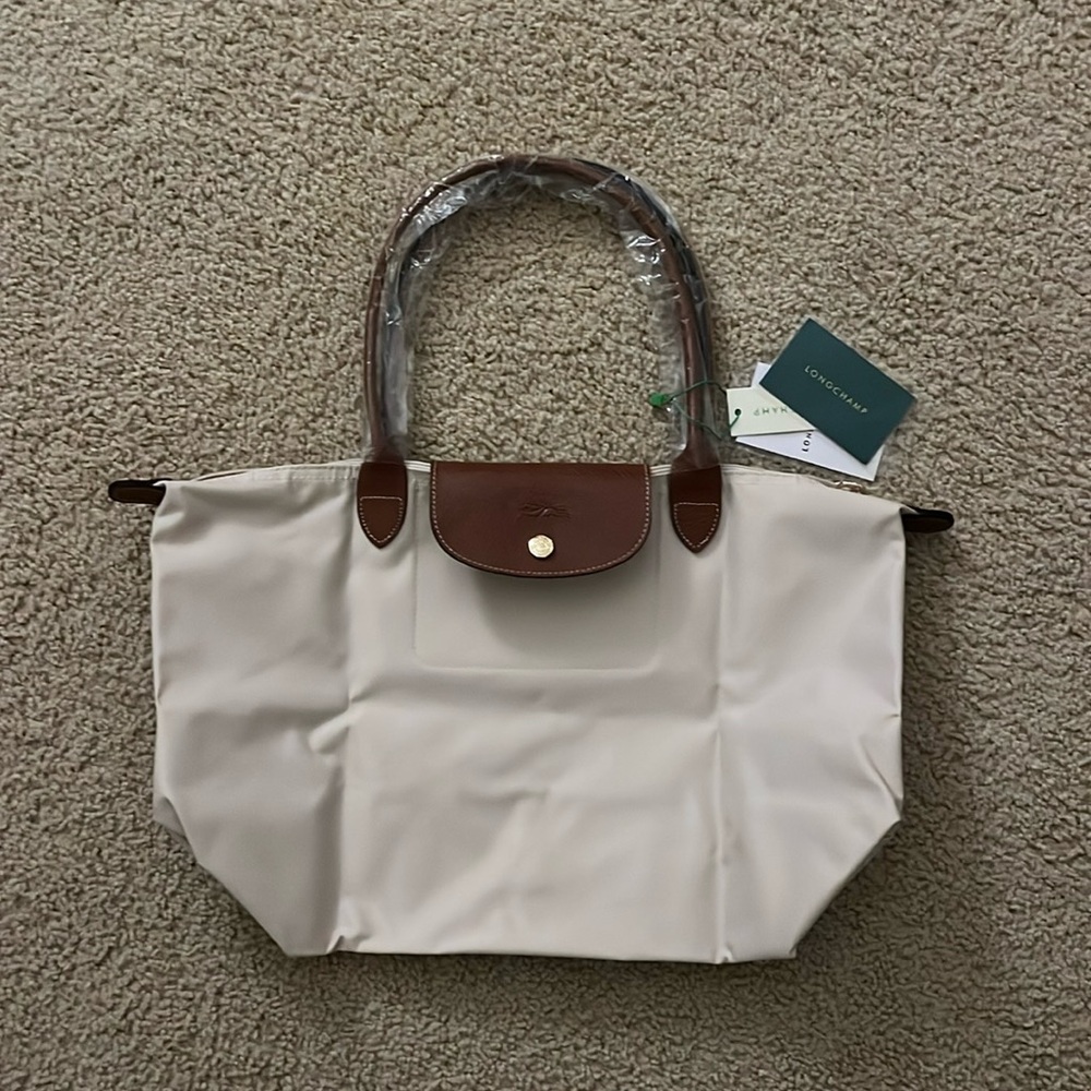 longchamp beige le pliage large